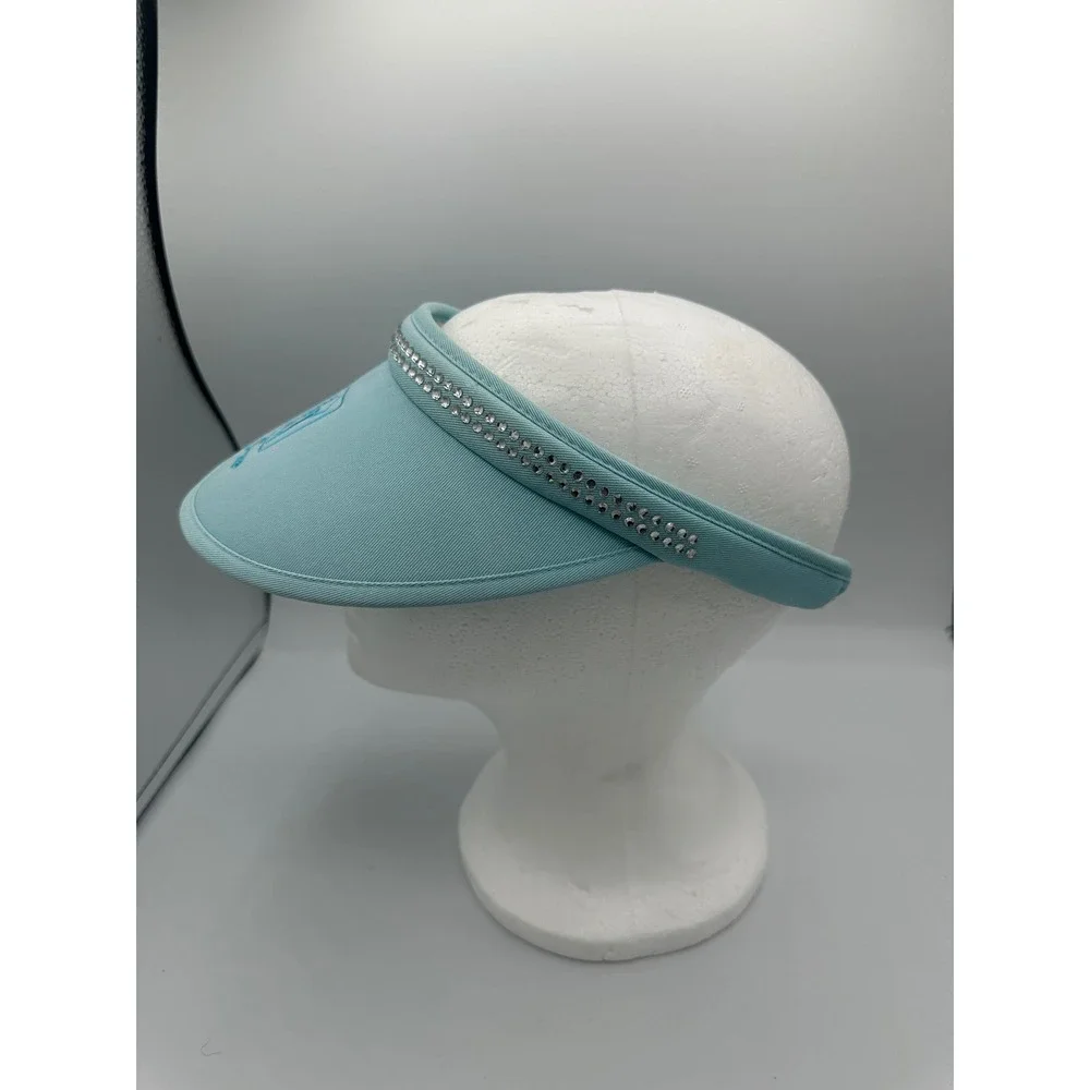 Kate Lord TPC Sawgrass Golf Visor Womens OS Light Blue Rhinestone K68CR1